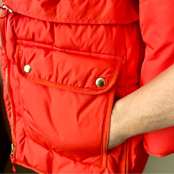 J Crew Chateau Puffer Jacket Primaloft Signature Parka Winter Coat Red Size XSP - Picture 11 of 16